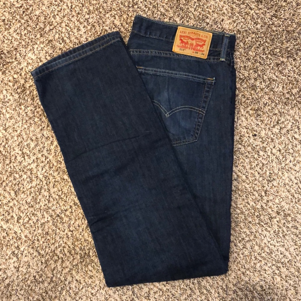Men’s Levi 514 Dark Jeans